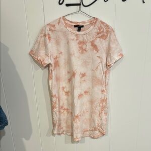 FOREVER 21 Tie-Dye Pink T-Shirt Dress S